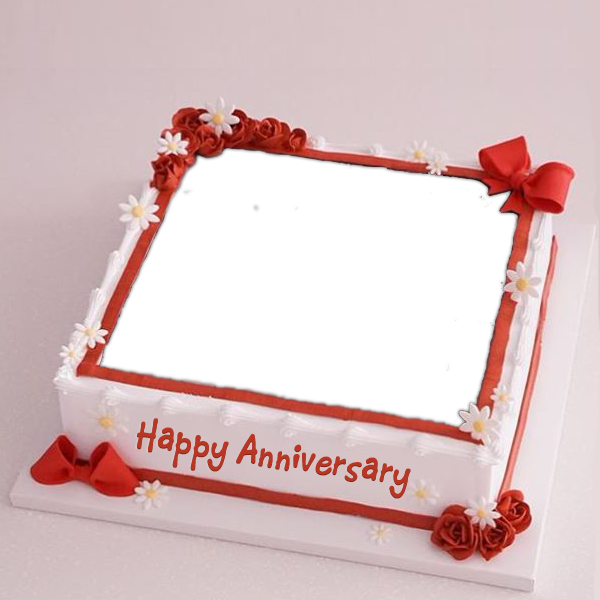 Wedding Anniversary Cake With Photo